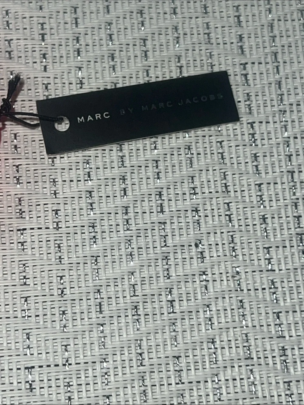 NWT Marc by Marc Jacobs Pink Braided Silicone ID Chain Bracelet Y2K